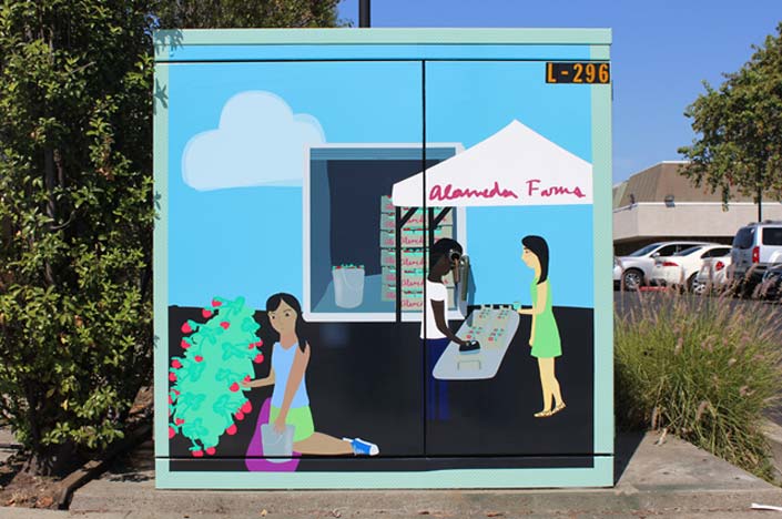 A power box with a Strawberry Green setting on it.